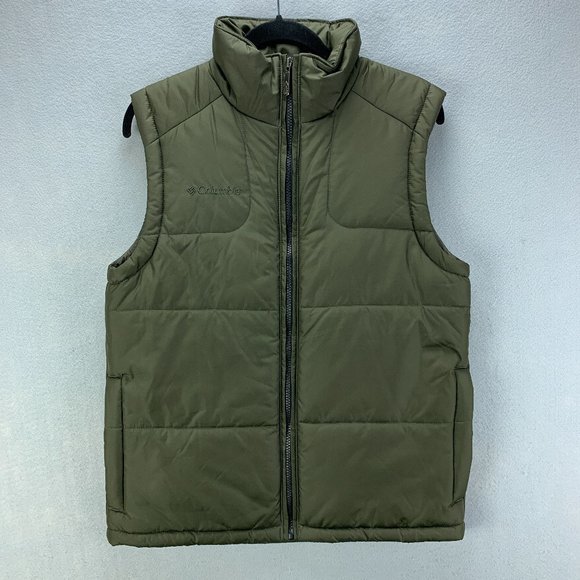 Columbia Other - Columbia Youth Boys Puffer Vest Jacket 14/16 Green Full Zip Pockets